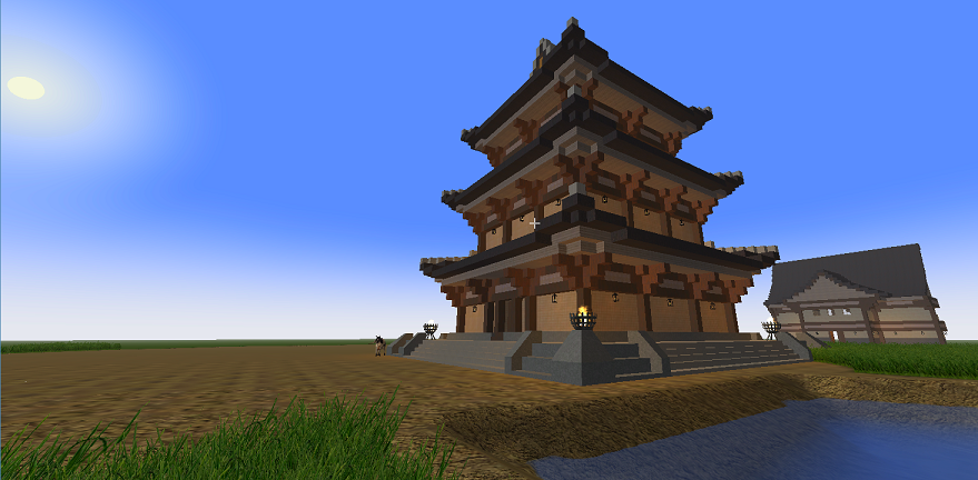 minecraft pagoda blueprints